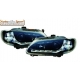 FAROIS COM LUZ DIURNA LED / RENAULT MEGANE 96-99 FUNDO PRETO