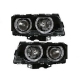 FARÓIS ANGEL EYES / BMW E38 / 94-98 FUNDO PRETO