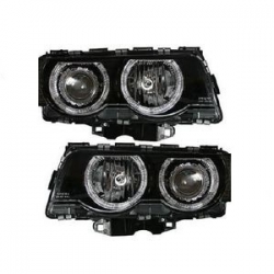 FAROS OJOS DE ANGEL E38, 94-98 CRISTAL CLARO/NEGRO