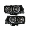FARÓIS ANGEL EYES / BMW E38 / 94-98 FUNDO PRETO