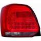 FAROLINS TRASEIROS LED / VW POLO 09+ VERMELHO