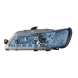 FAROIS COM LUZ DIURNA LED / PEUGEOT 306 / 93-97 FUNDO CROMADO