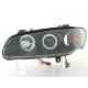 FARÓIS ANGEL EYES / OPEL OMEGA B / 94-99 FUNDO PRETO