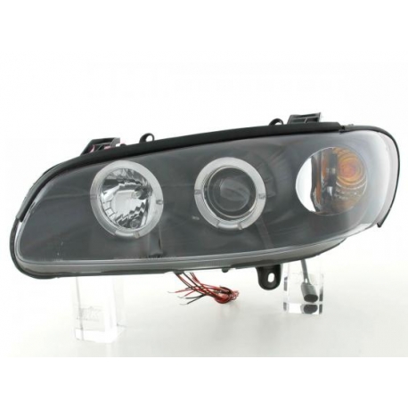 FAROS OJOS DE ANGEL OMEGA B 94-99 CRISTAL CLARO/NEGRO