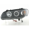 FARÓIS ANGEL EYES / OPEL OMEGA B / 94-99 FUNDO PRETO