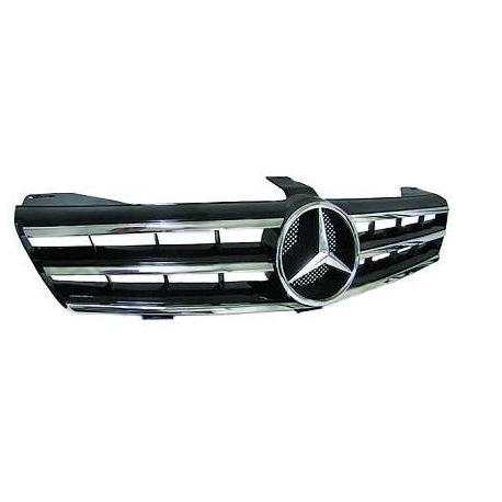 GRELHA FRONTAL SPORT AMG / MERCEDES CLS W219 / 04-10 CROMADA PRETA