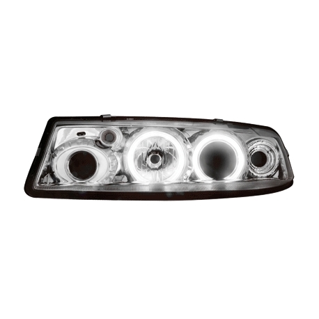 FAROIS ANGEL EYES / OPEL CALIBRA / 90-98 FUNDO CROMADO