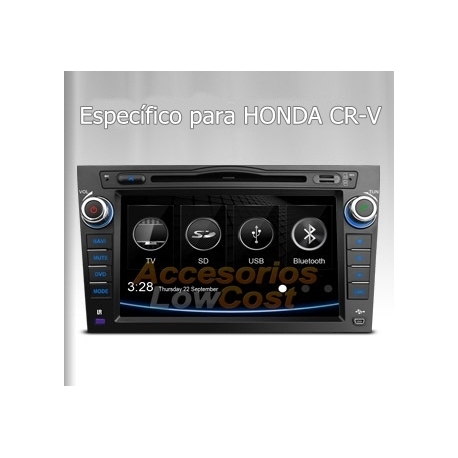 RADIO GPS 2 DIN 7 PULGADAS HD ESPECIFICO PARA HONDA CR-V