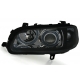 FARÓIS ANGEL EYES OPEL OMEGA B 94-99. FUNDO PRETO