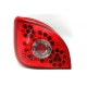 FAROLINS LED FORD FIESTA MK4. VERMELHO / CROMADO