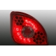 FAROLINS LED FORD FIESTA MK4. VERMELHO / CROMADO