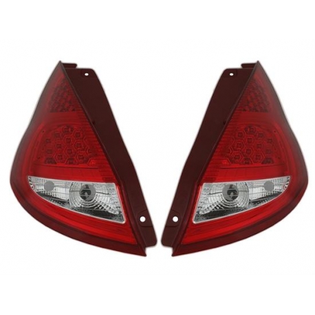 FAROLINS LED FORD FIESTA MK7. VERMELHO BRANCO