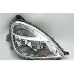 FAROS MERCEDES CLASE A W168. FONDO CROMO.