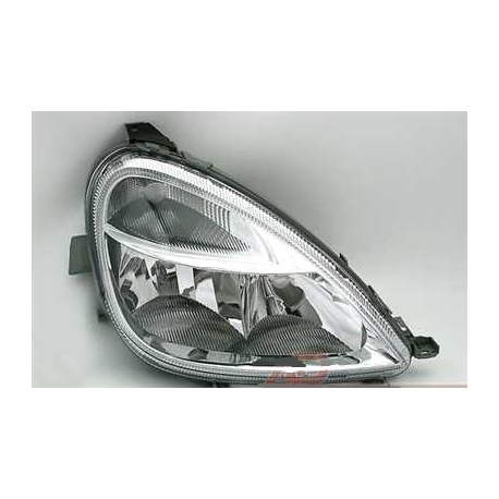 FAROIS MERCEDES CLASSE A W168. FUNDO CROMADO