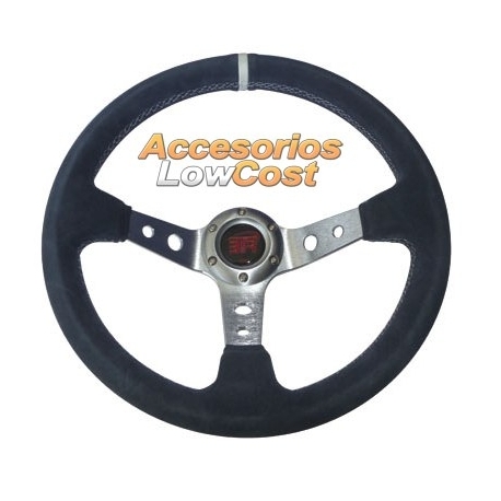 VOLANTES DEPORTIVOS WRC3 PIEL VUELTA GRIS