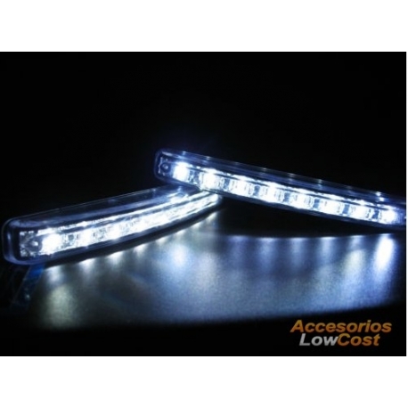 KIT DE 2 MODULOS DE LUZ DIURNA DE 8 LEDS