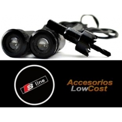 KIT DE DOS PROYECTORES LED LOGO S LINE PARA PUERTAS DEL COCHE.