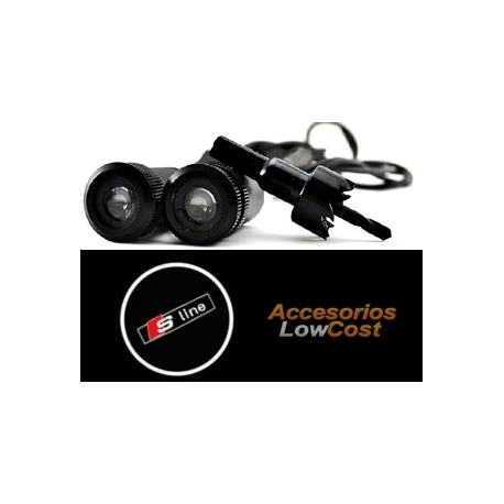 KIT DE DOS PROYECTORES LED LOGO S LINE PARA PUERTAS DEL COCHE.