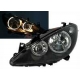 FARÓIS ANGEL EYES PEUGEOT 307. FUNDO PRETO