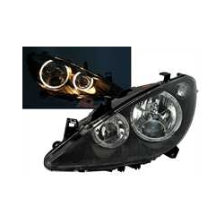 FAROIS ANGEL EYES PEUGEOT 307. FUNDO PRETO