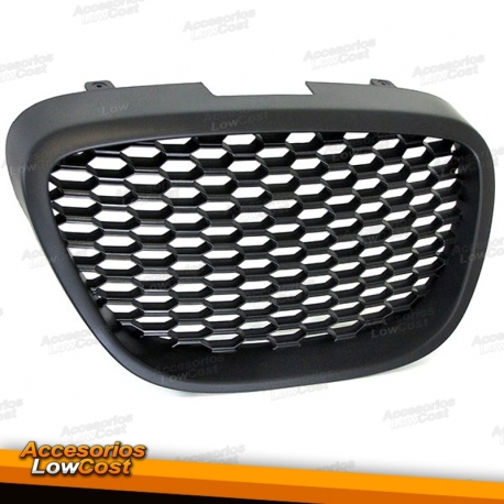 GRELHA FRONTAL PRETA SEM SIMBOLO TIPO COLMEIA / SEAT LEON II 1P / TOLEDO III 5P / ALTEA 5P