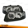 FAROS AUDI A3 8L (9/00-3/03). RESTYLING. FONDO NEGRO.