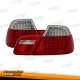 FAROLINS TRASEIROS LED / BMW E46 / 99-03 VERMELHO BRANCO