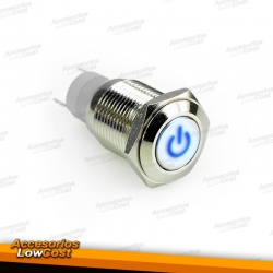 INTERRUPTOR LUMINOSO 12V AZUL.