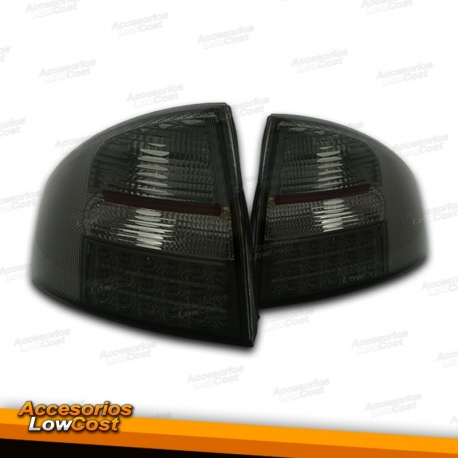 FAROLINS TRASEIROS LED / AUDI A6 / 97-04 ESCUROS