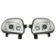 FAROIS LED LUZ DIURNA RENAULT CLIO 2. FUNDO CROMADO