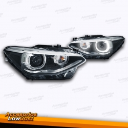 FAROS DELANTEROS BI-XENON OJOS DE ANGEL BMW SERIE 1 F20/21