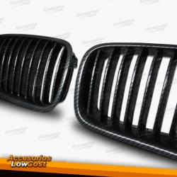 REJILLA FRONTAL ABS BMW SERIE 5 F10/11 NEGRO LOOK CARBONO 2010-