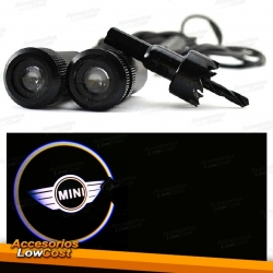 KIT DE DOS PROYECTORES LED LOGO MINI PARA PUERTAS DEL COCHE.