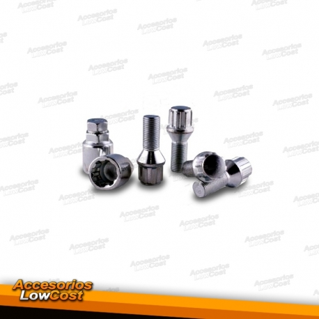 KIT / CONJUNTO PERNOS SEGURANCA / ANTI-ROUBO 14X150 CONICO