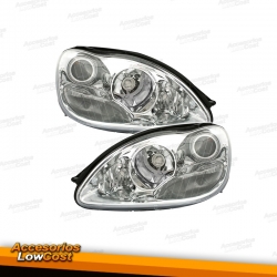 FAROIS FRONTAIS COM PROJETOR MERCEDES S W220 98-02