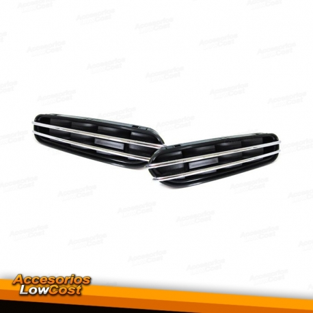 BRANQUIAS BMW SERIE 5 E60/61 LOOK M5 NEGRO/CROMO