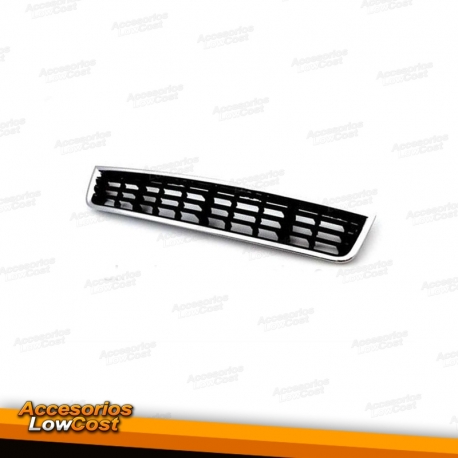 GRELHA FRONTAL INFERIOR / PARA-CHOQUES AUDI A4 B6 / PRETO CROMADO