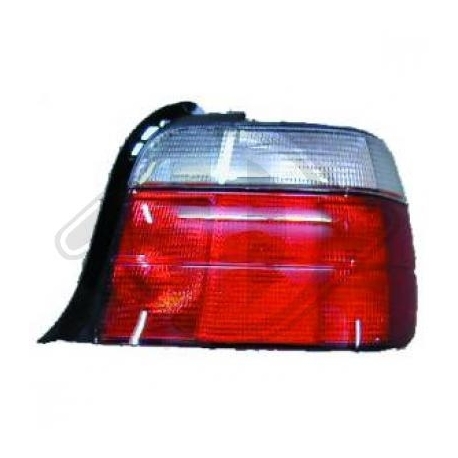 PILOTO DERECHO E36 COMPACT BLANCO ROJO