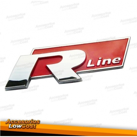 SIMBOLO / EMBLEMA / LOGO / R - LINE AUTOCOLANTE VERMELHO