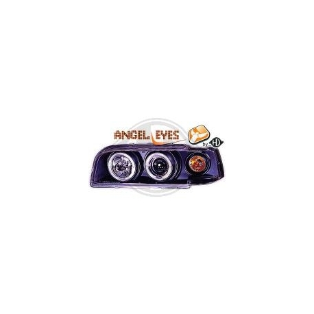 FAROIS ANGEL EYES / VOLVO 840 / 850 / 91-97 / FUNDO PRETO