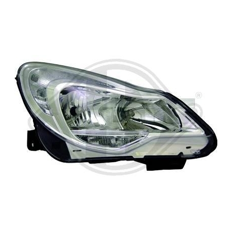 FAROL / OPTICA ESQUERDO LUZ DIURNA / OPEL CORSA D / 11-14 / CROMADO