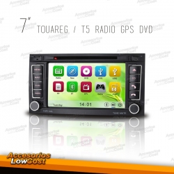 AUTO RADIO 2DIN 7" DVD GPS TIPO OEM / VW TOUAREG 04-10 / T5 04-09