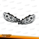 FAROIS ANGEL EYES CCFL / PEUGEOT 206 H1 / 98-02 FUNDO CROMADO