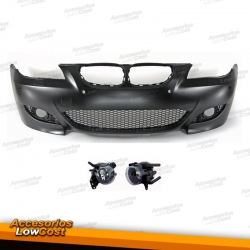 PARA-CHOQUES FRONTAL M5 + FAROIS NEVOEIRO / BMW E60 / E61 / 03-07 COM PDC