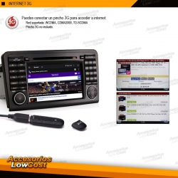 RADIO NAVEGADOR ESPECIFICO ANDROID 7 PULGADAS PARA MERCEDES CLASE ML W164 05-12