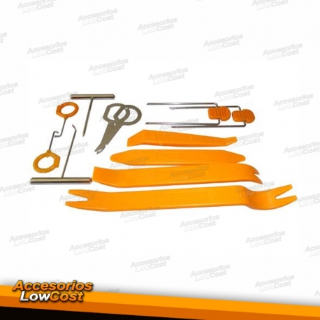 KIT / CONJUNTO FERRAMENTAS PARA EXTRAIR AUTO RADIOS / PAINEIS