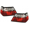 PILOTOS MERCEDES   W124, 85-95 LED ,CRISTAL CLARO-ROJO