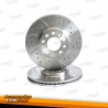 KIT DE 2 DISCOS DE FRENO PERFORADOS Y RANURADOS 302MM MODELO DF00342
