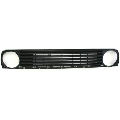 GRELHA FRONTAL SEM SIMBOLO VOLKSWAGEN GOLF 2 II- 83-91. PRETA