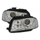 FAROIS LUZ DIURNA AUDI A3 8P (5/03-6/08). FUNDO CROMADO